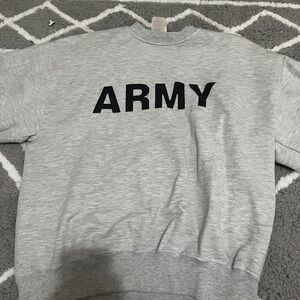 U.S. Army Gray Crew Neck Sweater
